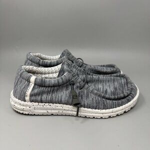 Hey Dude Wally Stretch Fleece Slip-On Shoes, Gray  Men's Size 8